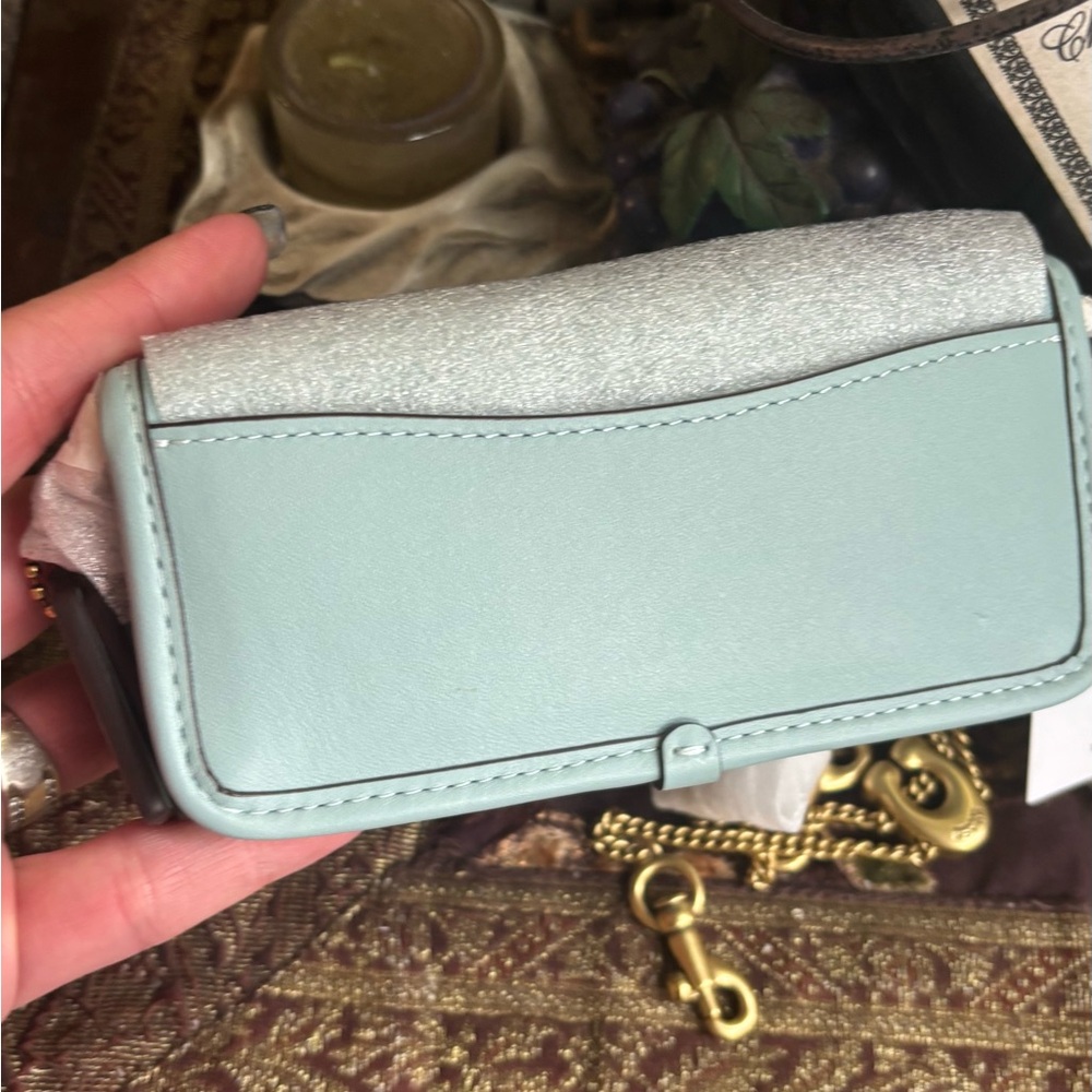 Authentic COACH 1941 Glovetanned leather Turnlock flap small crossbody on chain - Picture 7 of 10